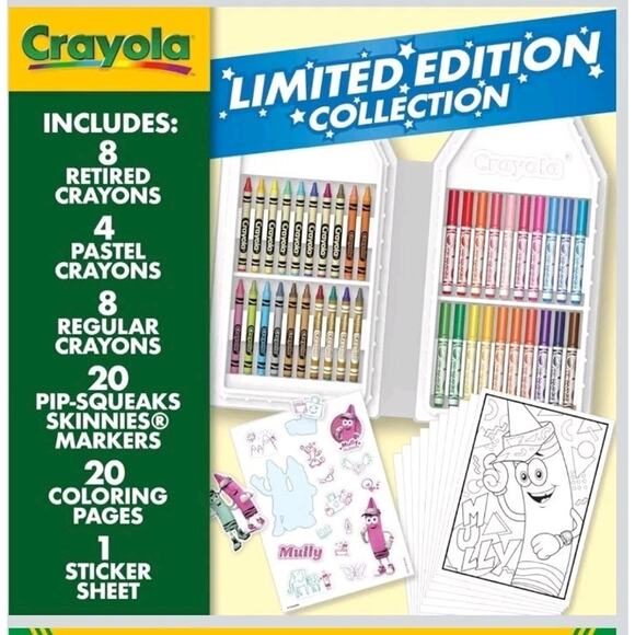 Crayola Coloring Set with Limited Edition Blue Art Case, Limited Edition... - Picture 5 of 7